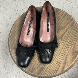 Black Fratelli Rossetti kitten heels